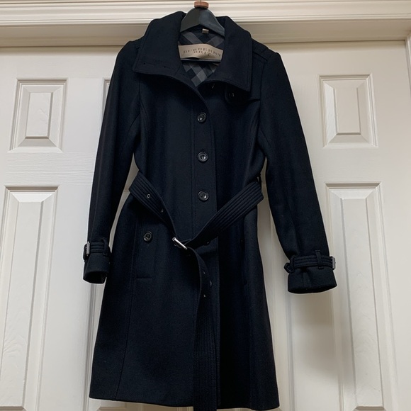 🇬🇧BURBERRY BRIT wool/cashmere blend winter trench coat - Picture 9 of 16